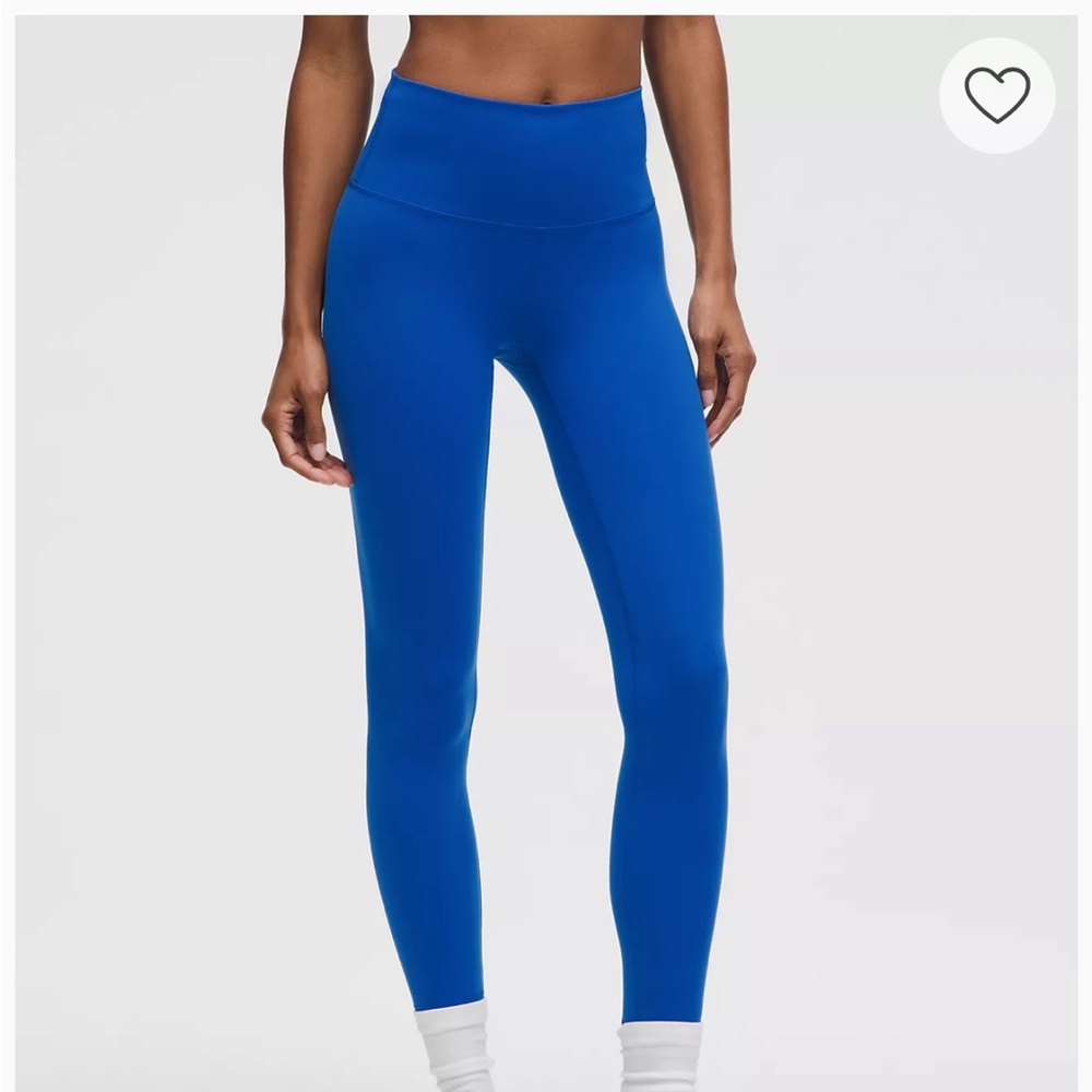 Lululemon Wunder Train Leggings in Cerulean Blue